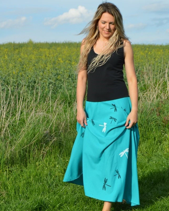 Tílkové šaty- vážky