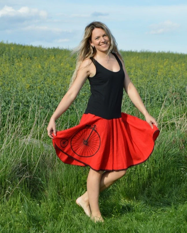 Tílkové šaty- kolo