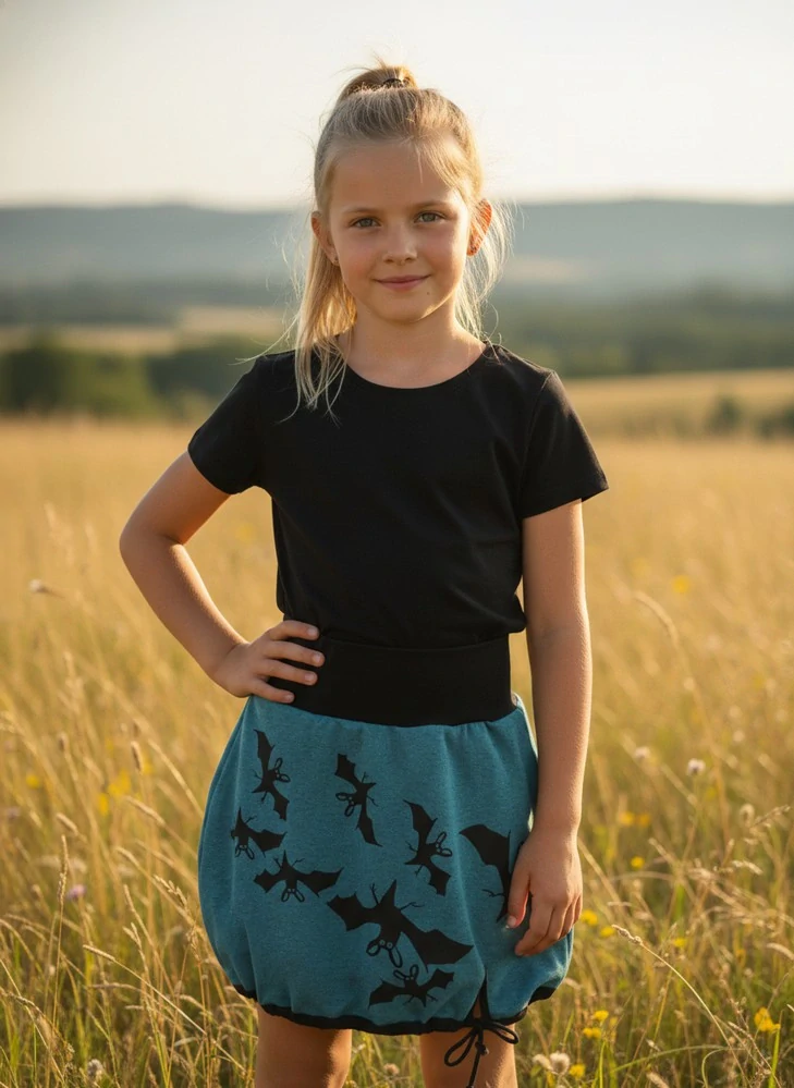 Sukně dětská čárymára - netopýři
