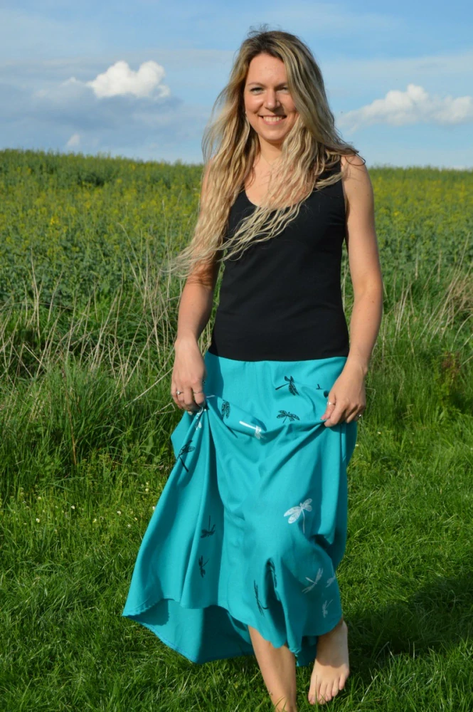 Tílkové šaty- vážky