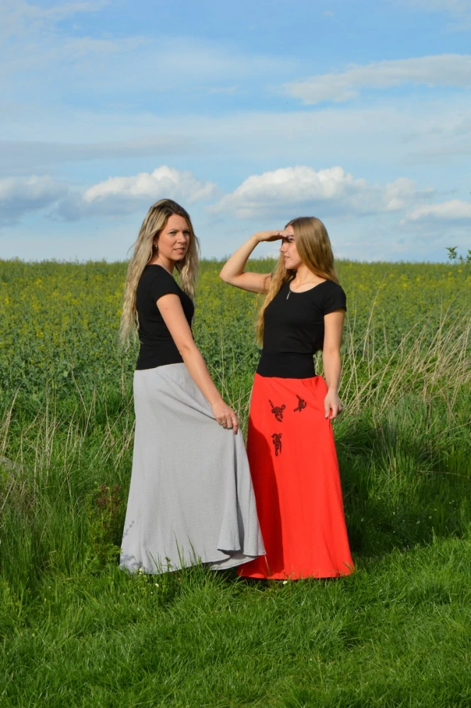 Sukně mušelínová dlouhá
