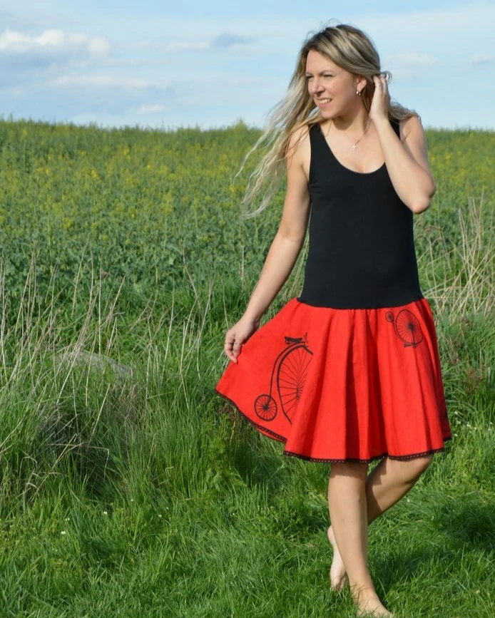 Tílkové šaty- kolo