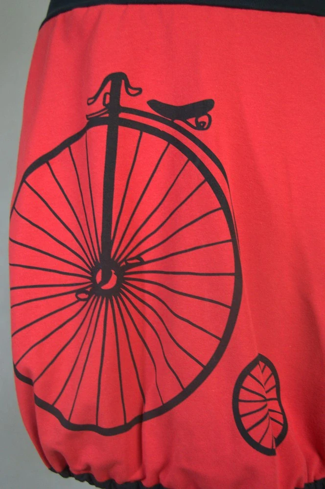 Šaty Josefína III - retro bicykl