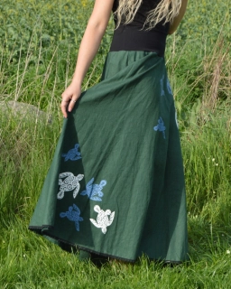 Sukně lněná dlouhá