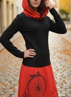 Šaty Josefína III - retro bicykl