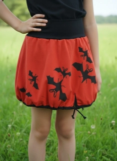 Sukně dětská čárymára - netopýři